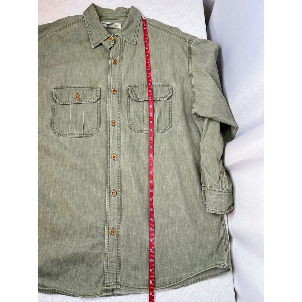 VTG Banana Republic Mill Valley Safari Shirt LARGE Outdoor Travel 80s Workwear - Picture 3 of 5